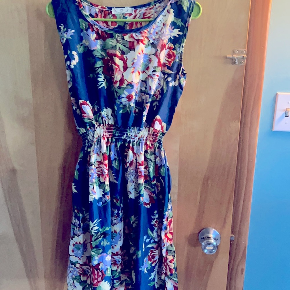 Size XXL blue with flowers, Drunken Tango dress